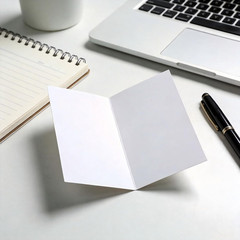150 Pcs 2 * 3.5 Inch White s for Wedding, Tent Style Blank Table Cards for Buffe