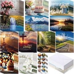 Motiskyy 120 Pack Religious Christian Birthday Cards Bulk with Scripture Bibl…