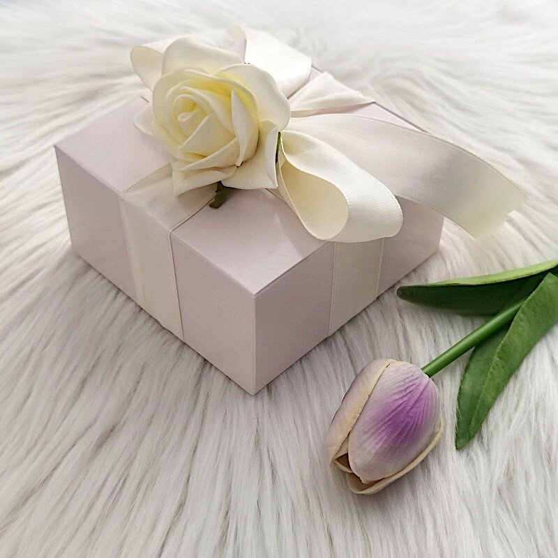 Blush 100 pcs Cake FAVOR BOXES 4″x4″x2″ Wedding Party Decorations GIFT Supply