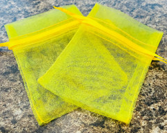 50 Sunflower Yellow Birdseed Bags, Organic Wedding Toss All Natural Eco-friendly
