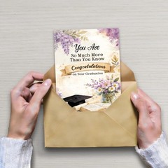 Christian Graduation Card for Her, Religious Graduation Card, Inspirational C…