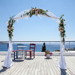 Decorative Wedding Arch Flower Pattern Heavy Metal for Bridal Party Prom Stand