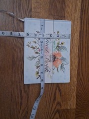Guest Book, SHABBY CHIC, NEW, white, Floral