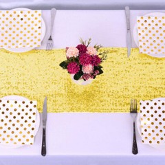 1/5/10/25pc Table Cloth Glitter Sequin Banquet Cover Sparkly Wedding Party Decor
