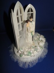 New Wilton «Dedication» Wedding Cake Top, white coat, black pants # 101-151