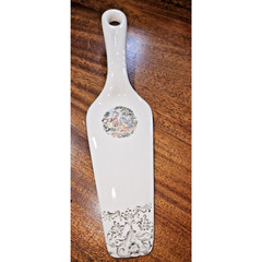 Vintage Decorative Porcelain Cake Server Cutter Holiday Wedding Birthday Etc.
