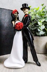 Ebros Day Of The Dead Wedding Dance Skeleton 6.25″H 4.25″Wide, Multi Colored