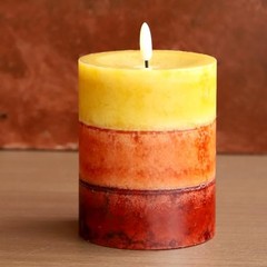 Thanksgiving Flameless Candles with Remote Red Thanksgiving Decor Fall Flame