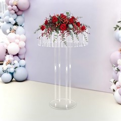 Wedding Flower Stand Flower Holder Single Tier Acrylic Wedding Flower Stand