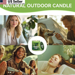 Citronella Candles Outdoor Set, 4 Pack Jar Candle 4 | 36oz, 4 9oz