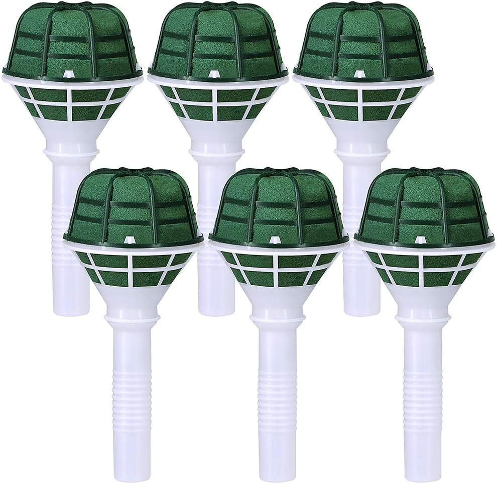 6 PCS Foam Floral Handle Bouquet Holders Handle Bouquet Holder for Floral