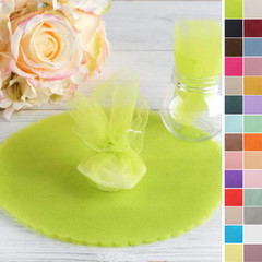 25 TULLE WRAPPERS CIRCLES 9″ DIY Crafts Sewing Wedding Party Favors Decorations