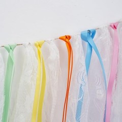 Pastel Rainbow Ribbon Assortment Satin Rainbow Colored Ribbon 3/8″ X 50 Yards