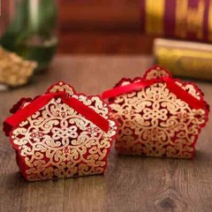 2025 New 10/50/100pcs Ivory White Red Gold Navy Blue Champange Wedding Candy Box