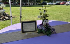 Wedding Shower Shades Of Purple 4 Table Silk Floral Arrangements Box 3
