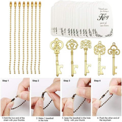 50 PCS Key Bottle Openers Bridal Shower Favors Rustic Wedding Favors Gifts