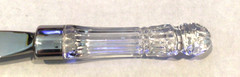 Waterford Crystal & Stainless Steel Serrated Knife, Wedding Cake Knife Excellent