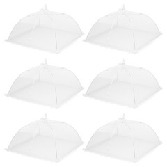 6 Pcs Large and Tall Food Covers 13″ Mesh Food Covers for Outdoors, White