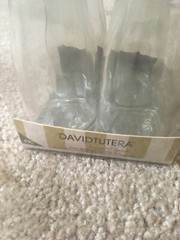4 Pieces David Tutera Mini Glass Bottle without Cork Top