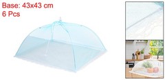 6 Pcs Large and Tall Food Covers 17″ Mesh Food Covers for Outdoors, Blue