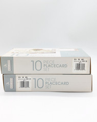 Malden Lot of 2 10 Piece Placecard Sets 20 Total 3.25″ x 2.5″ Silver Frames New
