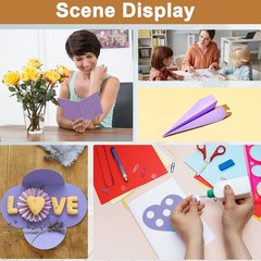 Silunkia 100 Sheets Purple Cardstock 8.5 x 11 100 Sheets, Light