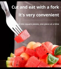 Watermelon Slicer Cutter 2 In 1 Stainless Steel Fruit Cutter Watermelon