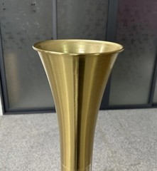 2pc Tall Gold trumpet vase for Wedding centerpiece table Wedding decor stand