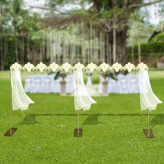Gold Photography Background Support Stand Wedding Backdrop Stand Steel Frame US