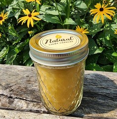 Natural Light Made In Usa 2/ 8Oz Beeswax Jar Candles 2.25 W X 3.75 H Burning