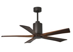 Matthews Fan PA5-TB-WA-52 Patricia-5 five-blade ceiling fan in Textured Bronze f