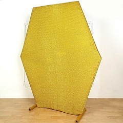 GOLD 8 ft Metallic Spandex Hexagon STAND COVER Wedding Party Decorations