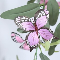 3 pcs Assorted Faux Butterfly Flowers Garlands Willow Greenery Leaves Party