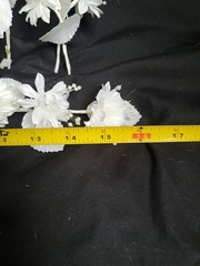 Wedding Floral Bundle Of 32 Pieces/white/Ivory/Iridescent/Picks/Stems/Flower/Lot
