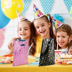 Charming 30PCS Party Favor Bags Set 7.8×11.3in for Kids Birthday & Baby Shower