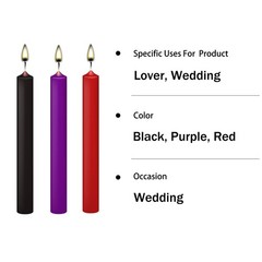 Low 0.63 inches (diameter) x 7.08 (height), Red, Black, Purple