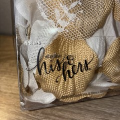 2 Of Studio His & Hers White & Beige Rose Petals 300 Count Wedding Farmhouse NIB