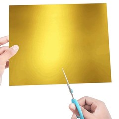 Gold Metallic Cardstock Paper, 15pcs of 12”x12” 12 inches x 12 inches,