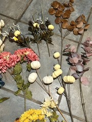 19 Artificial Fall Flowers Silk Fake Flower Wedding Party Home Decoration Wreath