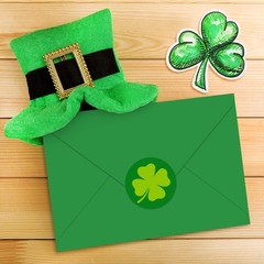 50 Pcs St. Patrick’s Day Invitation Envelopes Greeting Card Envelope Green Shamr
