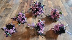 Purple Wildflower Lavender Bridal Bouquet Lasting Sola Wood Wedding Flowers