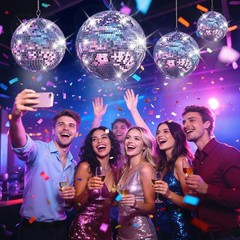 2/3 Pcs Mirror Glass Disco Ball Large Home Party Club DJ Dance Stage Lighting