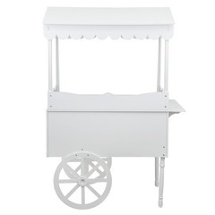 55lbs Candy Cart Display Stand with 2 Wheels Decorated Dessert Cart Candy Cart