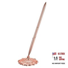 Rose Gold Wedding Pen with Holder – 1 Set