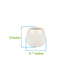 West Coast Paracord Planter Vase Set – 3 Pc White, Wedding Table Décor Reception