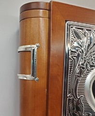 Lenox Wedding Promises Book Shelf Album Wood & Silver Tone for 160 Photos