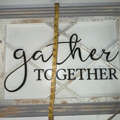 Gather Together Framed Window Art Picture