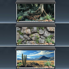 3 Pack Terrarium Background, 36X18 Inches Polyester Reptile Background, Cloth Te