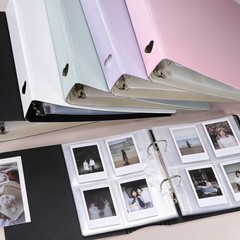 Mini Photo Album, 2.5 x 3.5″ Small Pictures Book Album Hold 200 Pictures, White