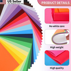 Uncle Paul 40 Sheets Mixed 20 Colors Letter Size [40 Sheets], 20